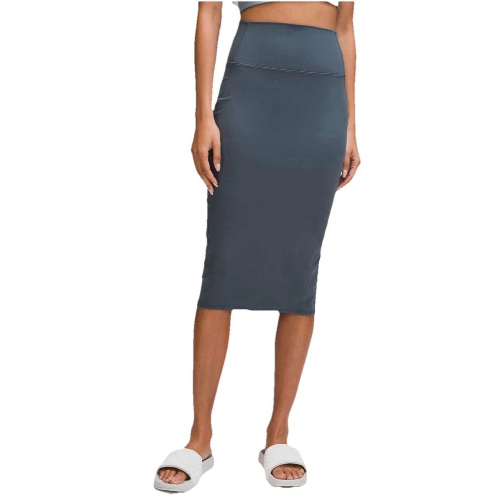 lululemon athletica High-Waist Midi Skirt in Slate Blue - Picture 4 of 11